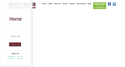 Desktop Screenshot of motustheater.org