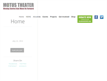 Tablet Screenshot of motustheater.org